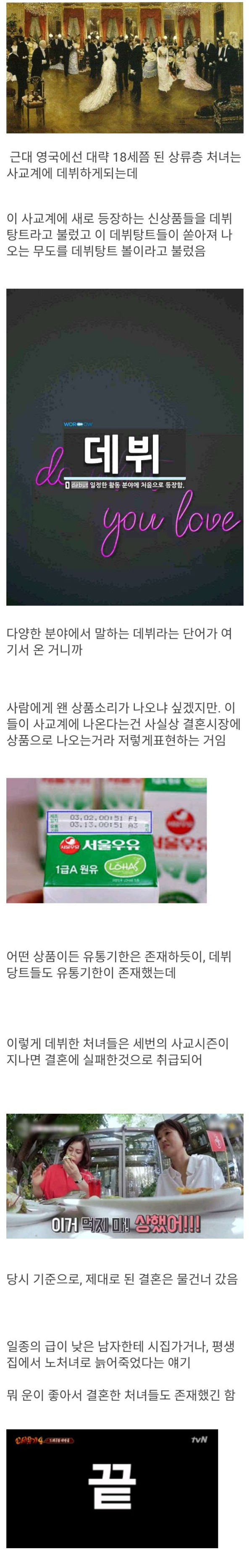 근대 영국 상류층 누님들 유통기한