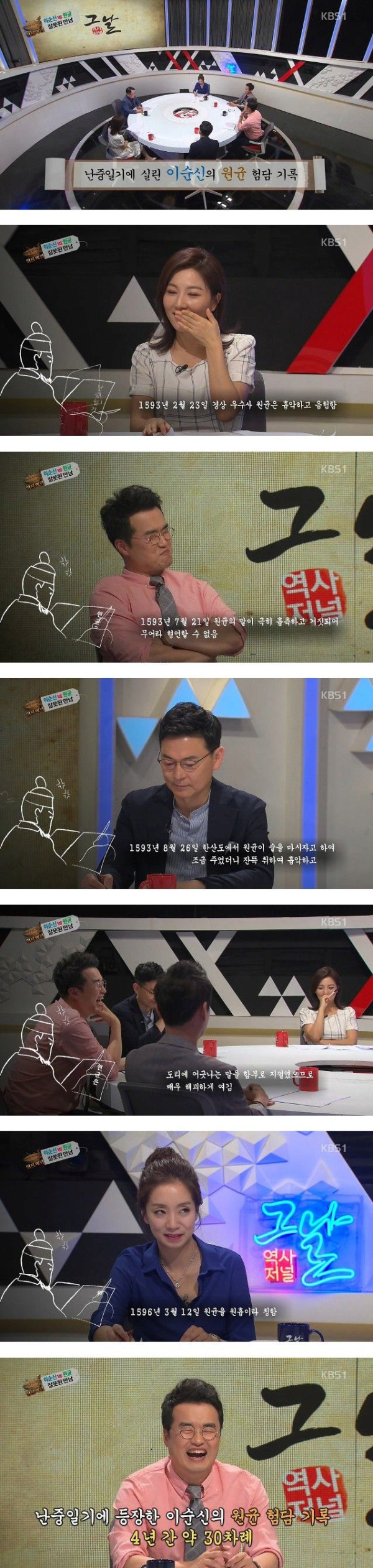 난중일기에 실렸던 이순신의 원균 험담 기록